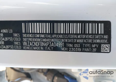 2023 Dodge Hornet Gt Plus Awd из США, поврежденный, VIN ZACNDFBN4P3A04991